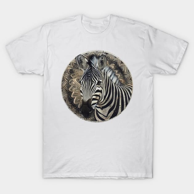 Mandala - Zebra T-Shirt by aleibanez